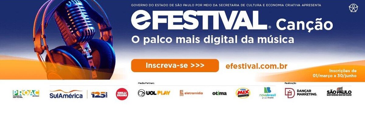 eFestival abre inscrições para categorias Instrumental e Canção e traz novidades aos participantes